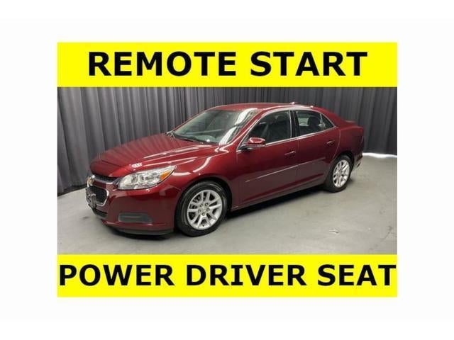 2015 Chevrolet Malibu LT in Butte Red Metallic — front three-quarter view