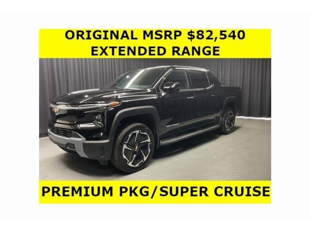 2025 Chevrolet Silverado EV LT - Extended Range in Black — front three-quarter view