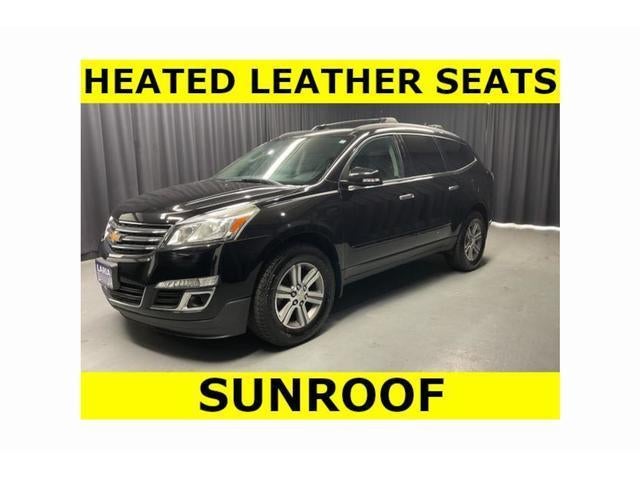 2017 Chevrolet Traverse LT in Mosaic Black Metallic — front three-quarter view
