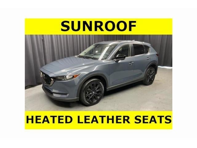 2021 Mazda Mazda CX-5 Carbon Edition Turbo in Gray — front three-quarter view
