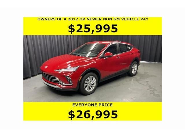 2026 Buick Envista Preferred in Brilliant Red — front three-quarter view