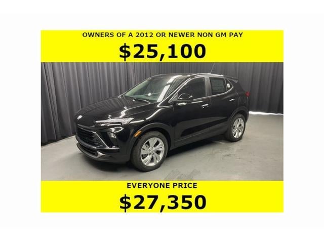 2026 Buick Encore GX Preferred in Ebony Twilight Metallic — front three-quarter view