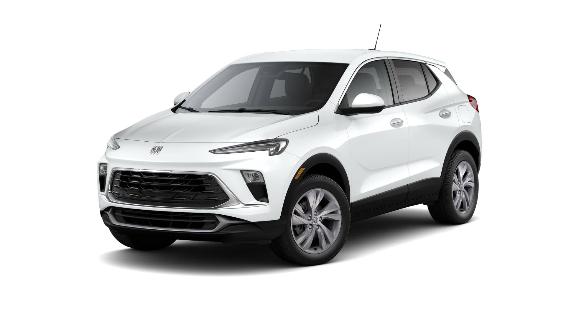 2026 Buick Encore GX Preferred in Summit White — front three-quarter view