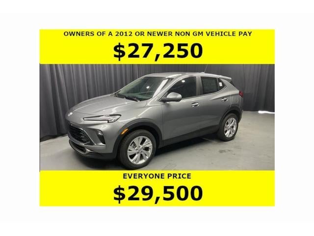 2026 Buick Encore GX Preferred in Moonstone Gray Metallic — front three-quarter view