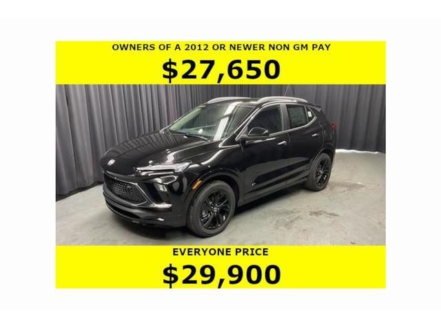 2026 Buick Encore GX Sport Touring in Ebony Twilight Metallic — front three-quarter view
