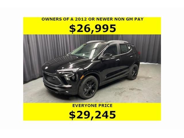 2026 Buick Encore GX Sport Touring in Ebony Twilight Metallic — front three-quarter view