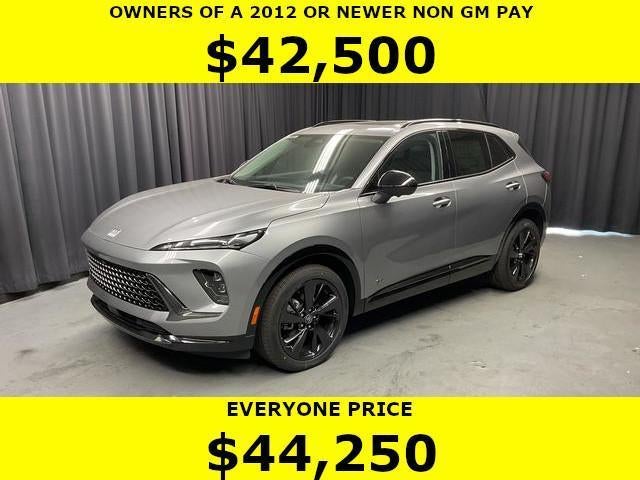 2026 Buick Envision Sport Touring in Moonstone Gray Metallic — front three-quarter view
